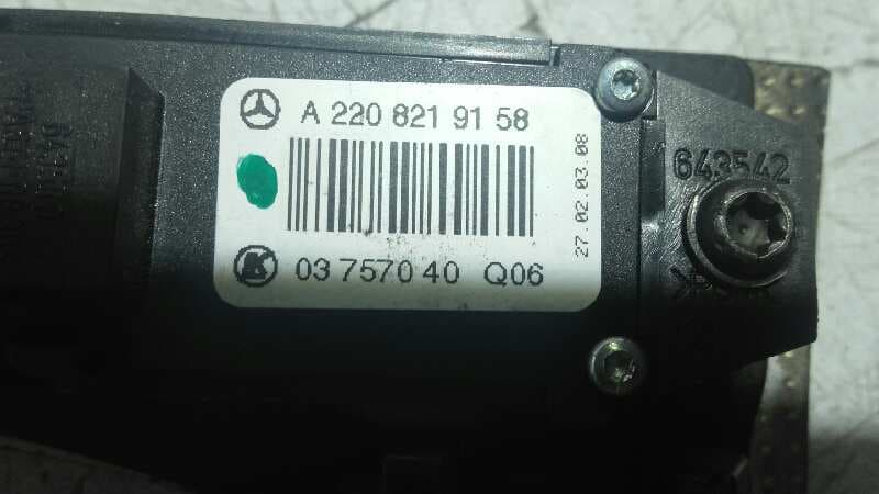 Recambio de MODULO ELECTRONICO para MERCEDES-BENZ CLASE S (W220) BERLINA 3.2 CDI CAT OM648960 referencia OEM IAM A2208219158 / 037570Q06   - GRIS 2