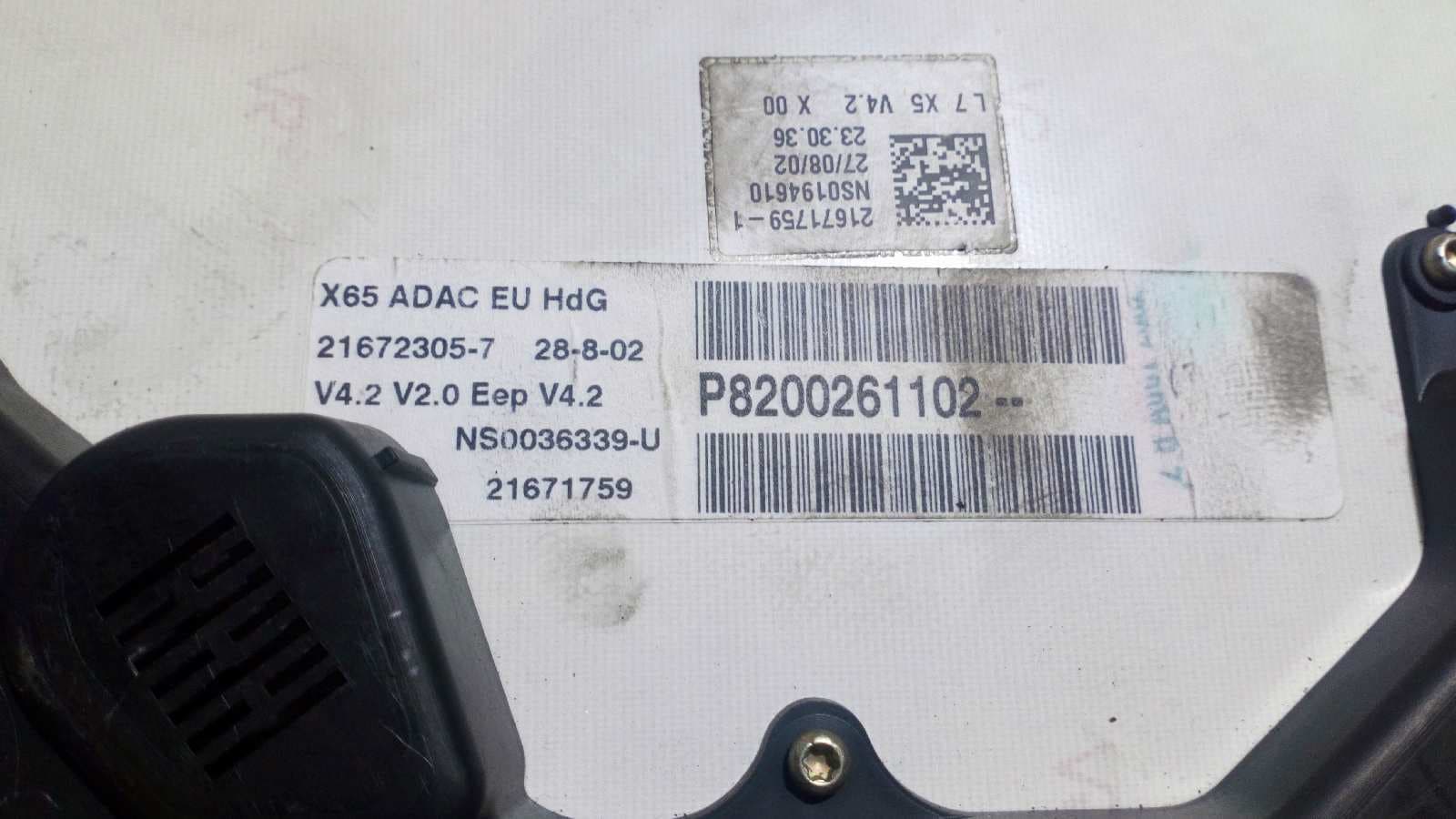 Recambio de CUADRO INSTRUMENTOS para RENAULT CLIO II FASE II (B/CB0) K9K  referencia OEM IAM P8200261102 2