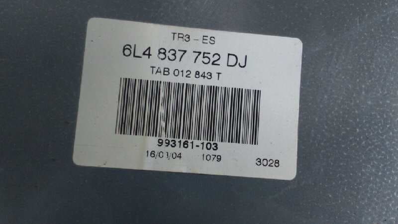 Recambio de ELEVALUNAS DELANTERO DERECHO para SEAT IBIZA (6L1) 1.9 SDI ASY referencia OEM IAM 6L4837752DJ   - PLATA 3