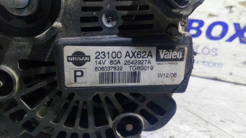 Recambio de ALTERNADOR para NISSAN NOTE (E11E) Acenta CR14DE referencia OEM IAM 23100AX62A   - NEGRO 3