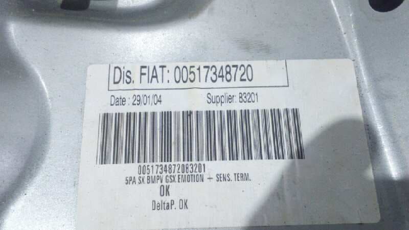 Recambio de ELEVALUNAS DELANTERO IZQUIERDO para FIAT IDEA (135) referencia OEM IAM 00517348720 2