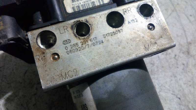 Recambio de ABS para FIAT DUCATO CAJA ABIERTA (06.2006) 2.0 JTD CAT            referencia OEM IAM 0265231617   - BLANCO 4