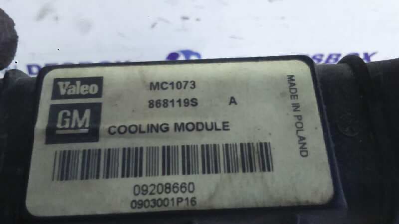 Recambio de RADIADOR AGUA para OPEL AGILA 1.2 16V CAT (Z 12 XE / LW4) referencia OEM IAM 868116L   - AZUL 4