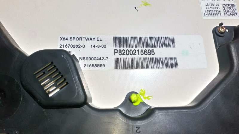 Recambio de CUADRO INSTRUMENTOS para RENAULT SCENIC RX4 (JA0) 1.9 dCi Diesel CAT F9Q732 referencia OEM IAM P8200215695   - VERDE 3