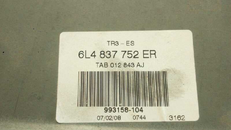 Recambio de ELEVALUNAS DELANTERO DERECHO para SEAT IBIZA (6L1) 1.9 TDI AXR referencia OEM IAM 6L4837752ER   - GRIS 4