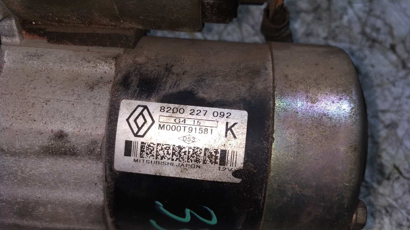 Recambio de MOTOR ARRANQUE para RENAULT MEGANE II BERLINA 5P 1.5 dCi Diesel K9K D7 referencia OEM IAM 8200227092   - VERDE 3