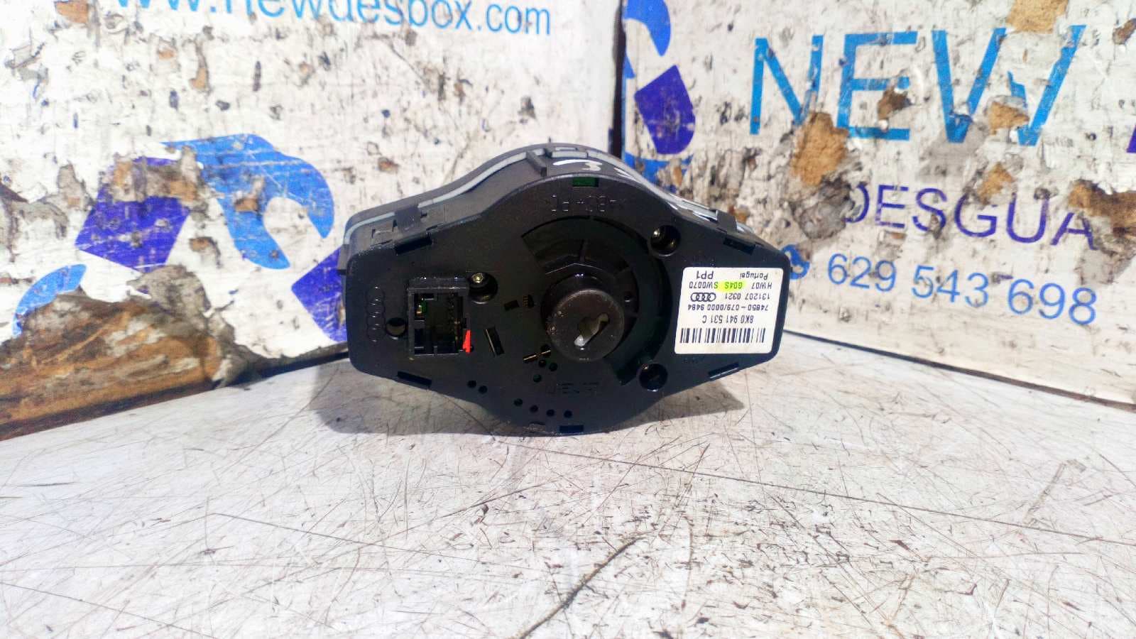 Recambio de MANDO LUCES para AUDI A4 BER. (B8) Basis CAG referencia OEM IAM 8K0941531C   - NEGRO 2
