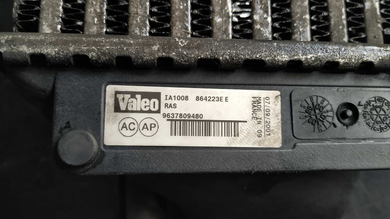 Recambio de INTERCOOLER para CITROEN C5 BREAK 2.2 HDi FAP CAT (4HX / DW12ED4) 4HXDW12TED4FAP referencia OEM IAM 9637809480   - NEGRO 5