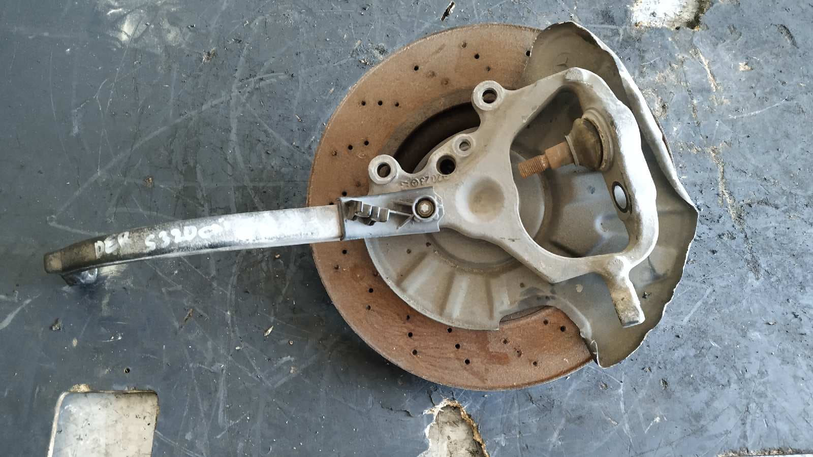 Recambio de MANGUETA DELANTERA DERECHA para MERCEDES-BENZ CLASE S (W220) BERLINA 320 CDI (220.025) OM648960 referencia OEM IAM 2203303820   - VERDE 2