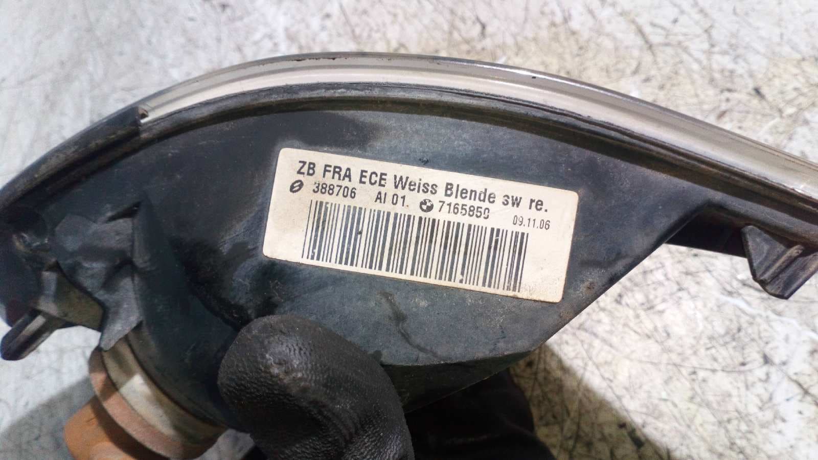 Recambio de PILOTO DELANTERO DERECHO para BMW SERIE 3 BERLINA (E46) 2.0 16V Diesel CAT D-204D4 referencia OEM IAM 7165850   - NEGRO 3