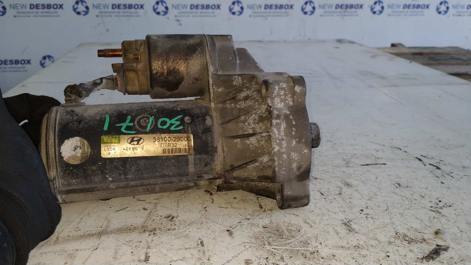 Recambio de MOTOR ARRANQUE para HYUNDAI LANTRA BERLINA (RD) 1.9 Diesel CAT DJY referencia OEM IAM 3610029000   - ROJO
