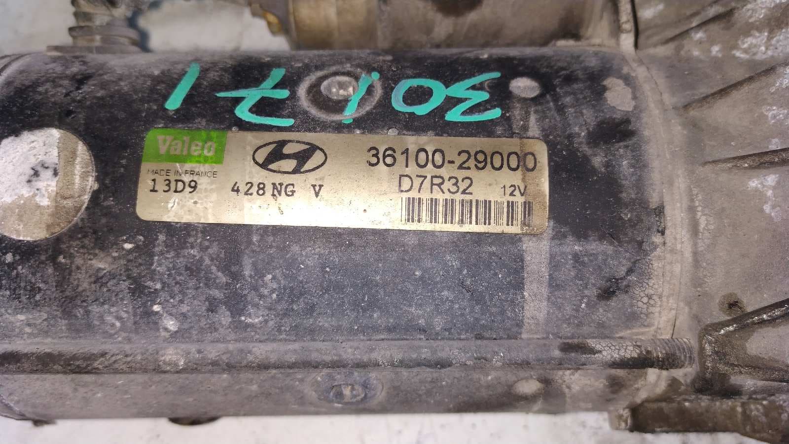 Recambio de MOTOR ARRANQUE para HYUNDAI LANTRA BERLINA (RD) 1.9 Diesel CAT DJY referencia OEM IAM 3610029000   - ROJO 4
