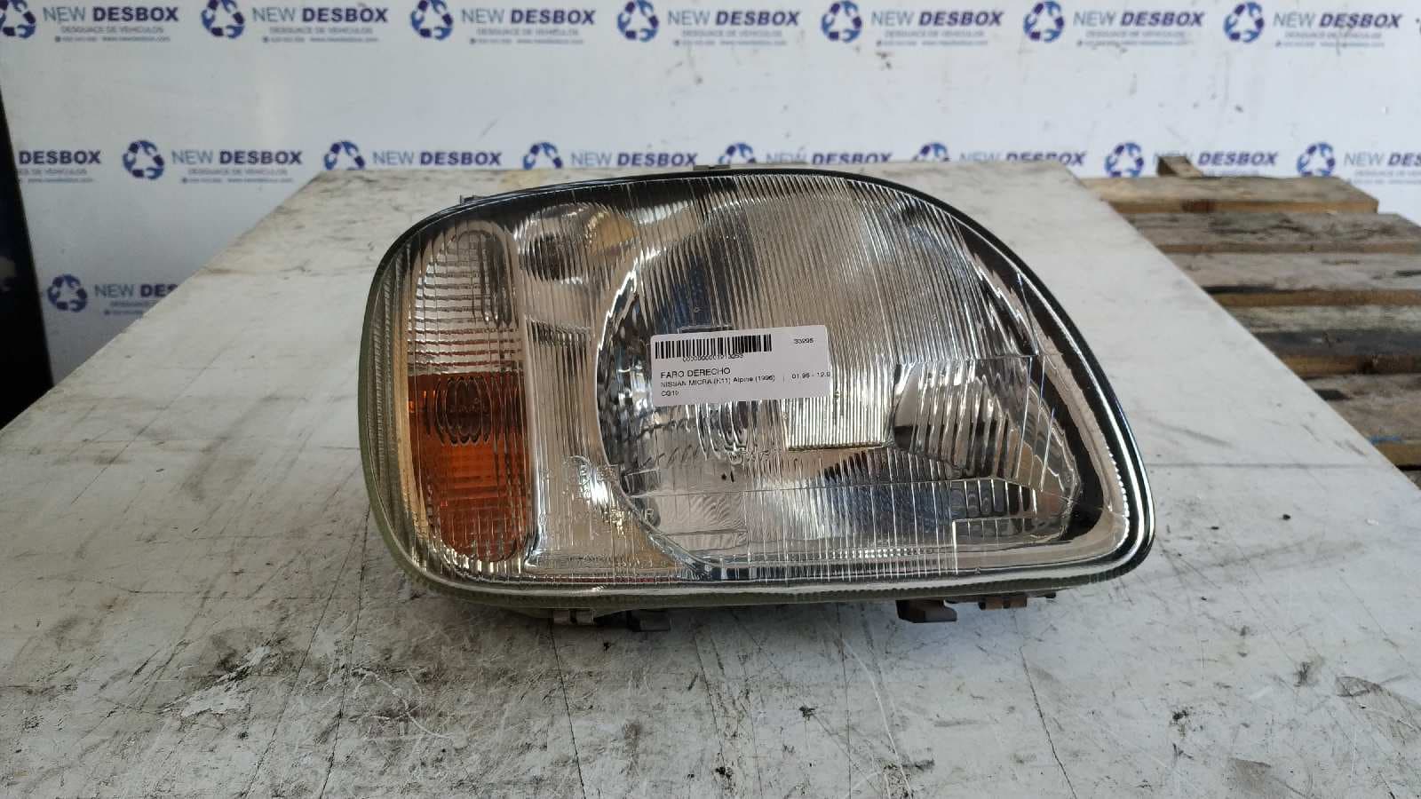 Recambio de FARO DERECHO para NISSAN MICRA (K11) Alpine (1996) CG10       referencia OEM IAM 89000362   - BLANCO