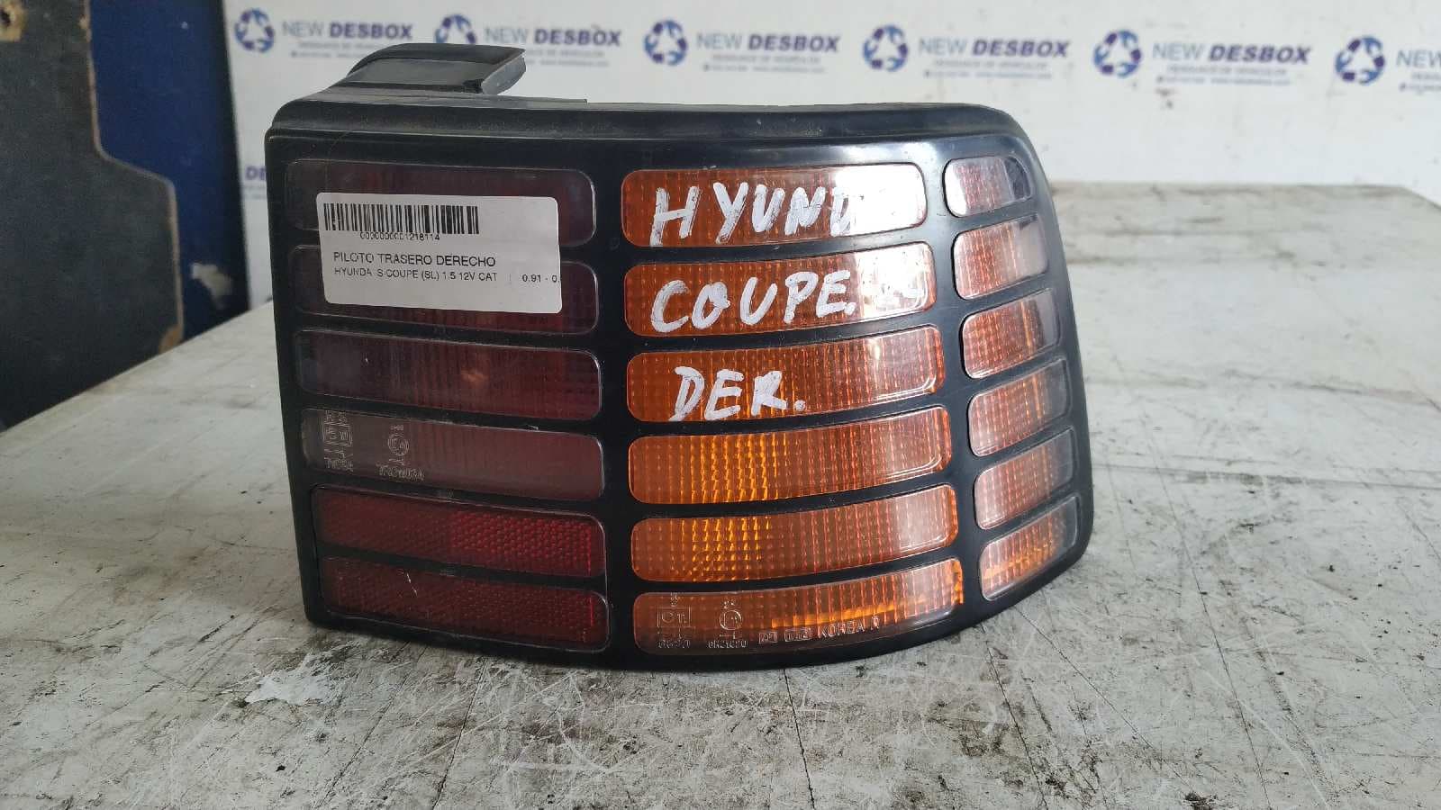 Recambio de PILOTO TRASERO DERECHO para HYUNDAI S-COUPE (SL) referencia OEM IAM