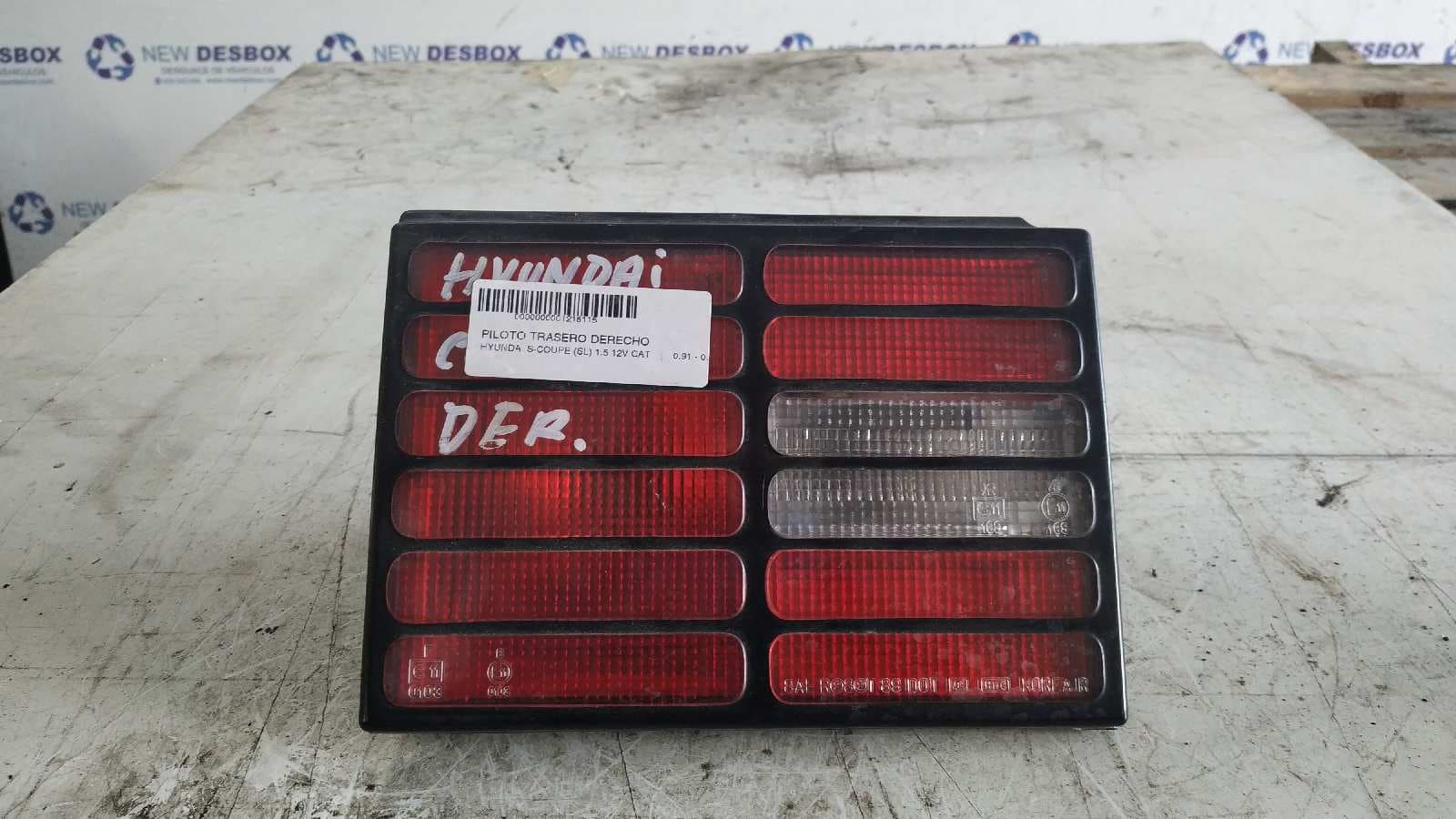 Recambio de PILOTO TRASERO DERECHO para HYUNDAI S-COUPE (SL) referencia OEM IAM B920514