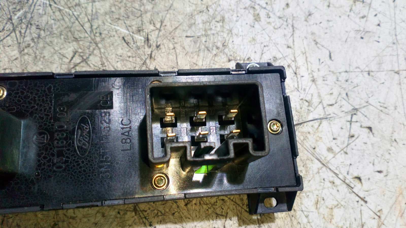 Recambio de MANDO ELEVALUNAS DELANTERO IZQUIERDO para FIAT DOBLO (119) 223A6000 referencia OEM IAM 3M5T14529CE   - BLANCO 2