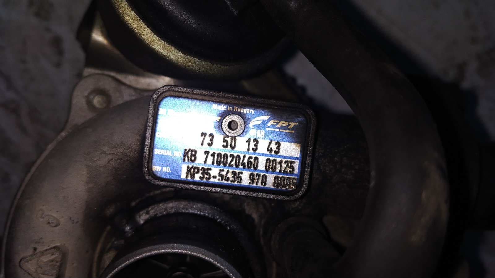 Recambio de TURBOCOMPRESOR para FIAT FIORINO 199A2000 referencia OEM IAM 73501343   - BLANCO 2