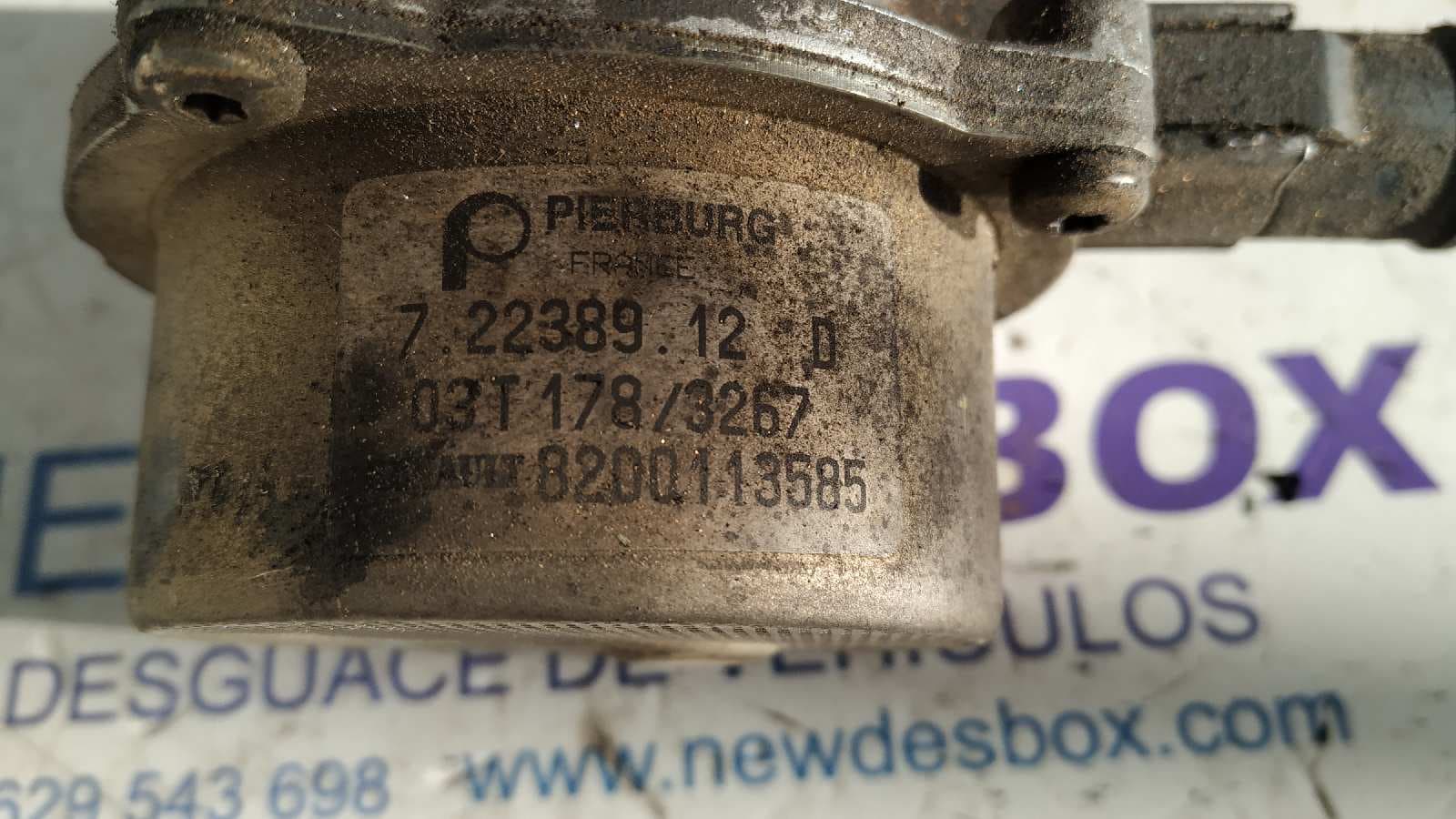 Recambio de DEPRESOR FRENO / BOMBA VACIO para RENAULT SCENIC II F9Q812 referencia OEM IAM 8200113585 3