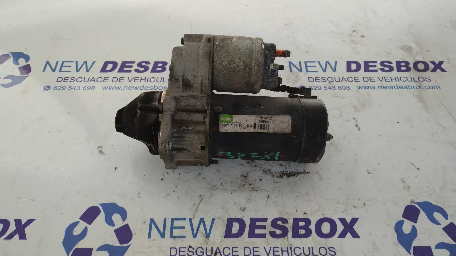 Recambio de MOTOR ARRANQUE para OPEL ZAFIRA B 1.6 16V Z16XEP referencia OEM IAM 09115192   - GRIS