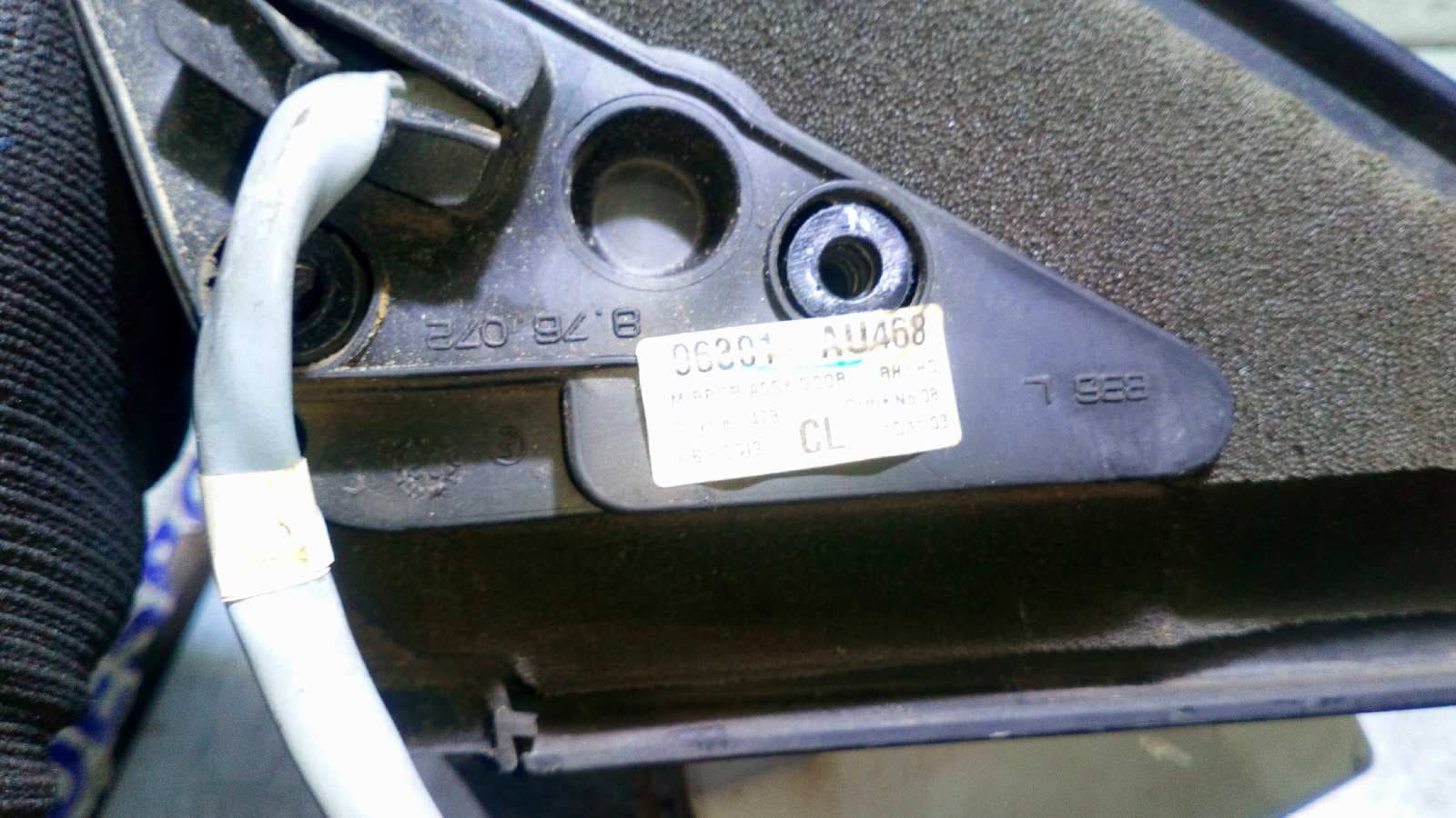 Recambio de RETROVISOR DERECHO para NISSAN PRIMERA BERLINA (P12) Tekna F9Q referencia OEM IAM 96301AU468   - BLANCO 3