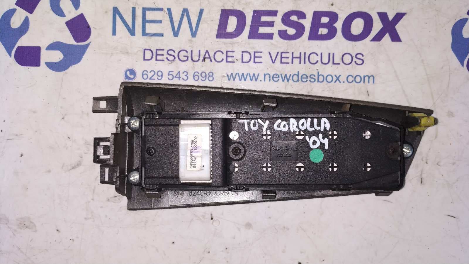 Recambio de MANDO ELEVALUNAS DELANTERO IZQUIERDO para TOYOTA COROLLA (E12) referencia OEM IAM 848200F030 6