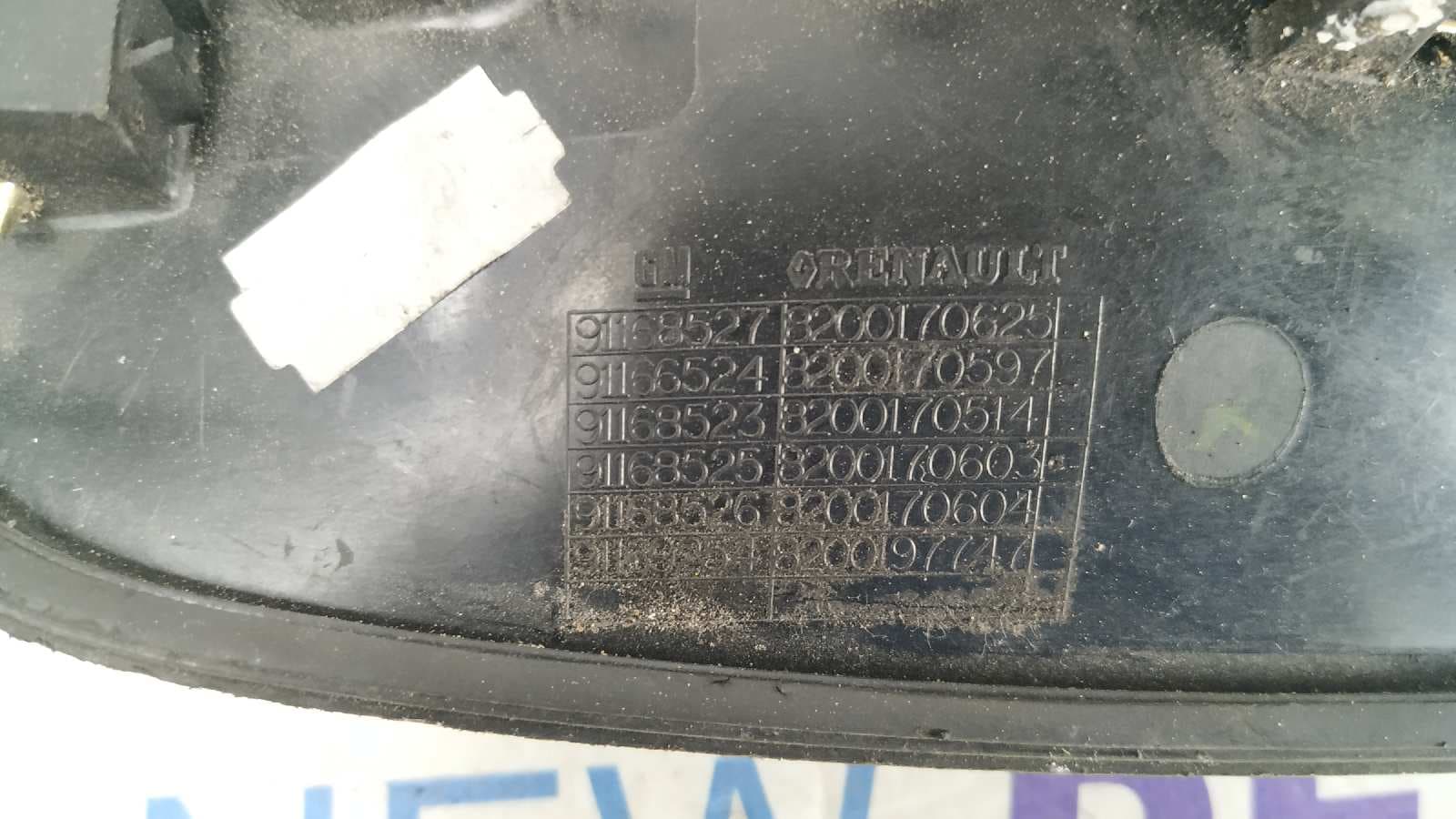 Recambio de MANETA TRASERA DERECHA para RENAULT TRAFIC COMBI (AB 4.01) referencia OEM IAM 8200170625 4