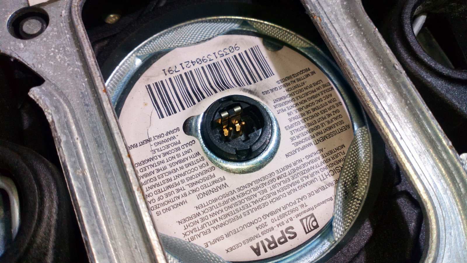 Recambio de AIRBAG DELANTERO IZQUIERDO para CITROEN C3 1.4 HDi Vivace 8HXDV4TD referencia OEM IAM 96380009ZE   - GRIS 2