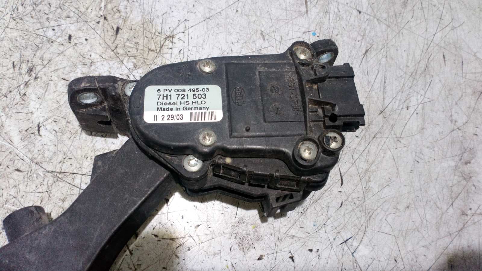 Recambio de POTENCIOMETRO PEDAL para VOLKSWAGEN T5 TRANSPORTER/FURGONETA 1.9 TDI CAT (AXC) referencia OEM IAM 7H1721503 2