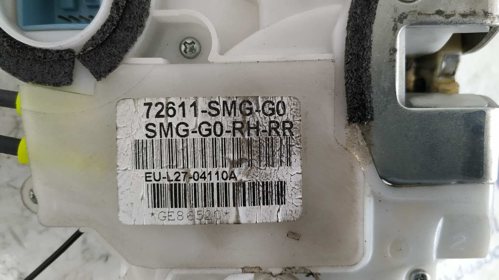 Recambio de CERRADURA PUERTA TRASERA DERECHA para HONDA CIVIC BERLINA 5 (FK) 2.2 i-CTDi Sport N22A2 referencia OEM IAM 72611SMGG0   - GRIS 2