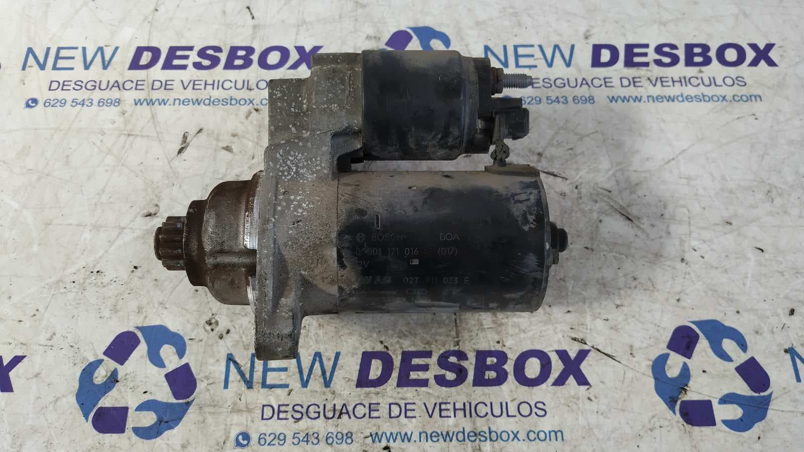 Recambio de MOTOR ARRANQUE para VOLKSWAGEN POLO (9N1) 1.2 12V AZQ referencia OEM IAM 02T911023E   - PLATA