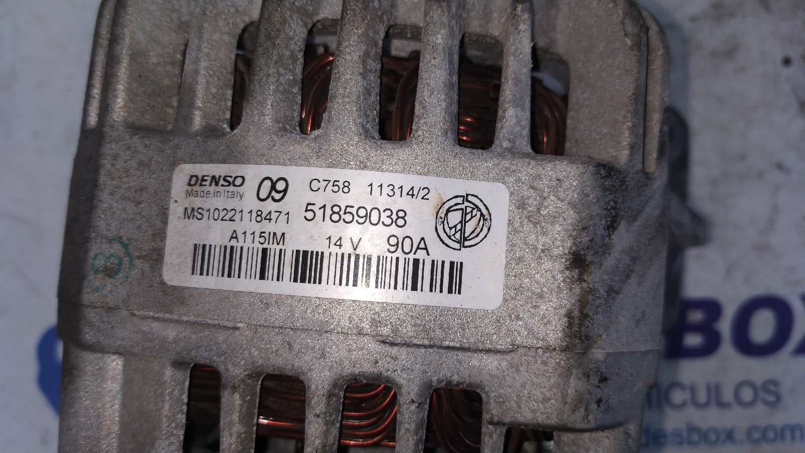 Recambio de ALTERNADOR para FIAT 500 CABRIO (150) Color Therapy 169A4000 referencia OEM IAM 51859038   - BLANCO 3