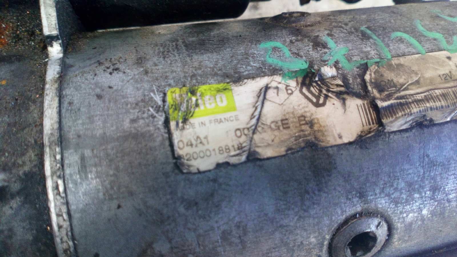 Recambio de MOTOR ARRANQUE para RENAULT ESPACE /GRAND ESPACE (JE0) 2.2 dCi Turbodiesel CAT G9T710 referencia OEM IAM 8200018818   - VERDE 3