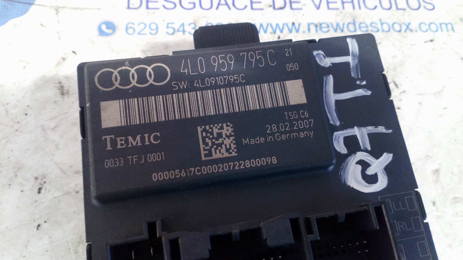 Recambio de CENTRALITA CIERRE para AUDI Q7 (4L) referencia OEM IAM 4L0959795C 2
