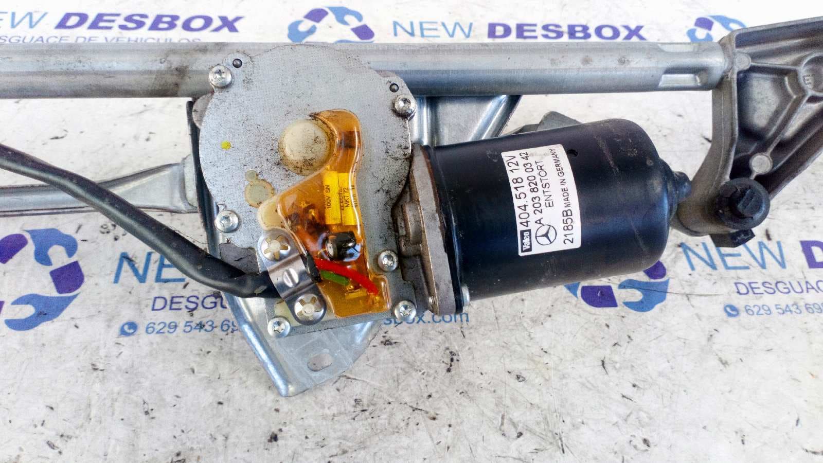 Recambio de MOTOR LIMPIA DELANTERO para MERCEDES-BENZ CLASE C (W203) BERLINA OM646963 referencia OEM IAM A2038200342   - NEGRO 4