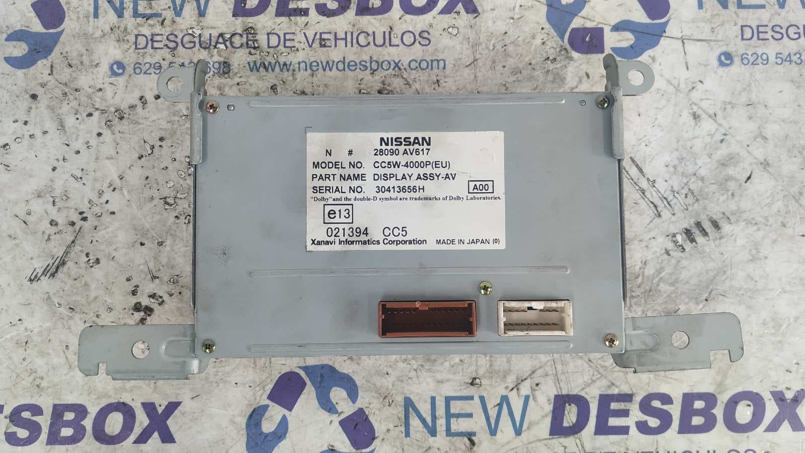 Recambio de SISTEMA NAVEGACION GPS para NISSAN PRIMERA BERLINA (P12) Acenta QG16 referencia OEM IAM 28090 AV617   - AZUL 4