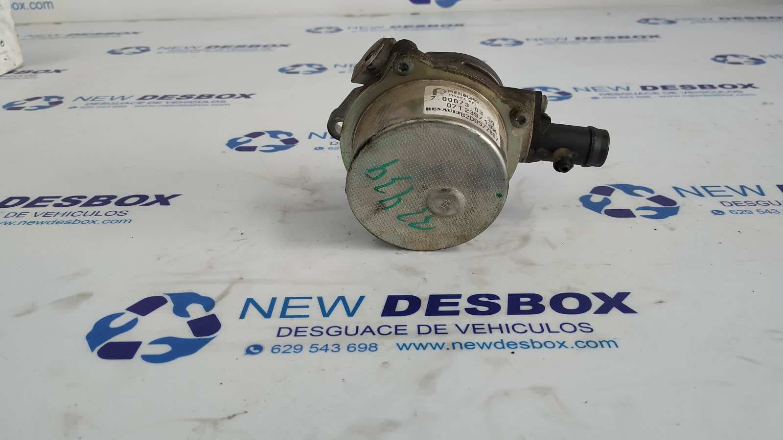 Recambio de DEPRESOR FRENO / BOMBA VACIO para RENAULT KANGOO (F/KC0) 1.5 dCi Diesel K9K714 referencia OEM IAM 8200577807   - BLANCO
