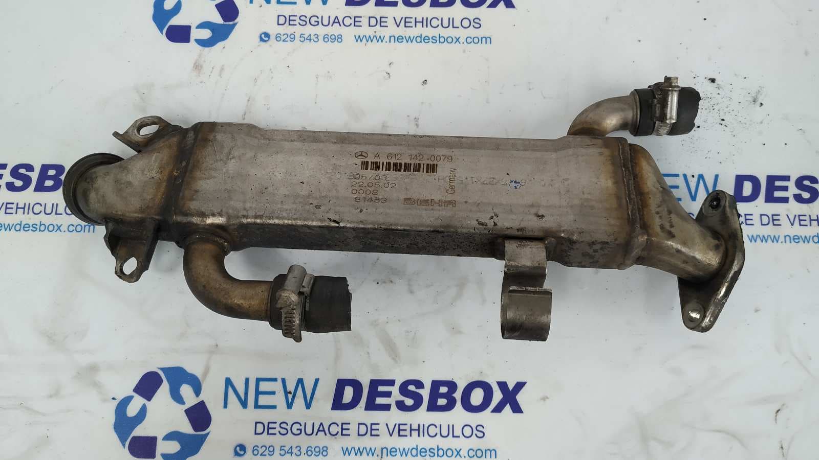 Recambio de ENFRIADOR GASES EGR para MERCEDES-BENZ CLASE M (W163) 270 CDI Final Edition (163.113) OM612963 referencia OEM IAM A6121420079   - NEGRO