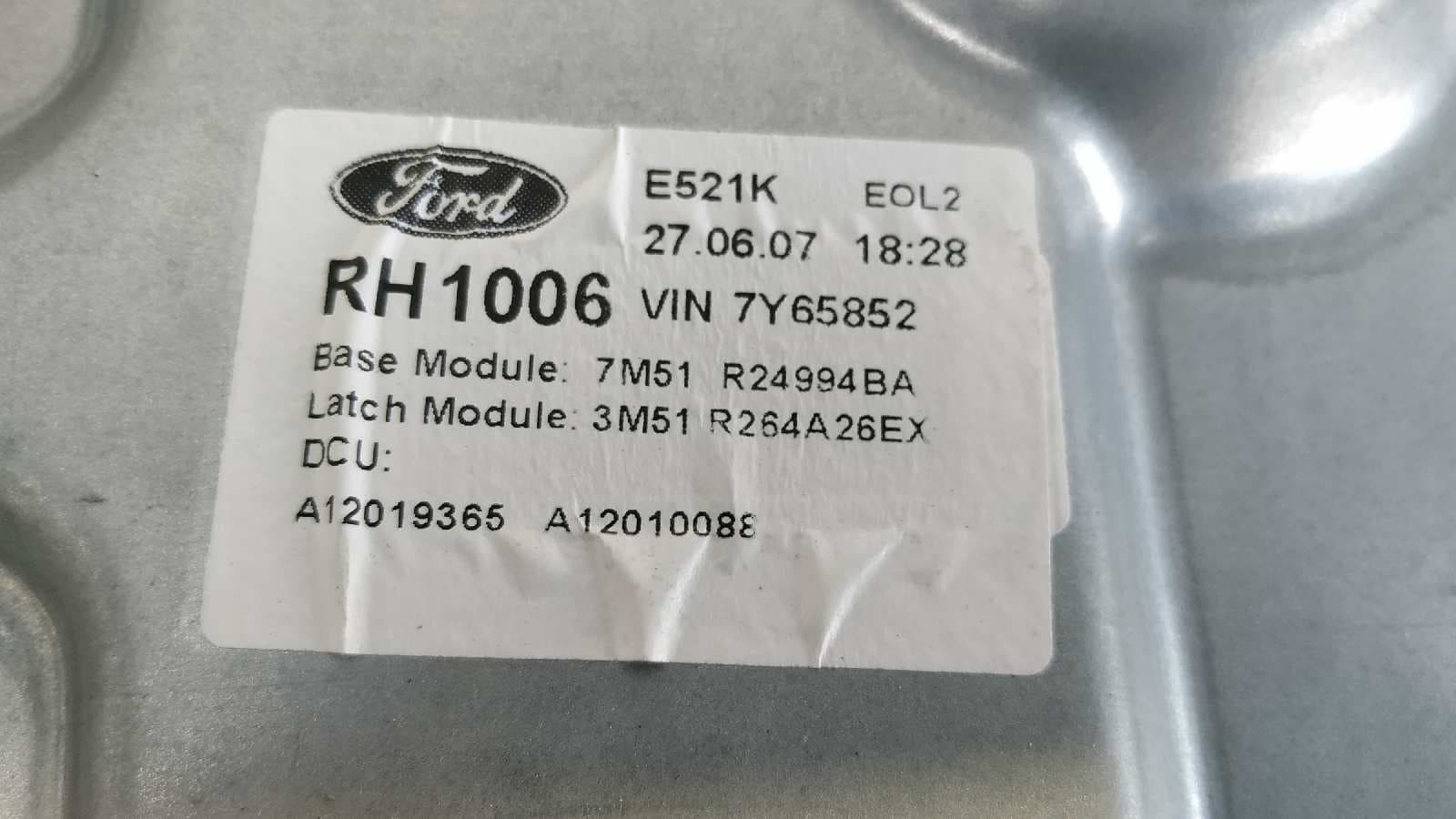 Recambio de ELEVALUNAS TRASERO DERECHO para FORD FOCUS C-MAX (CAP) Trend (D) HHDA referencia OEM IAM 7M51R045H22B   - AZUL 2