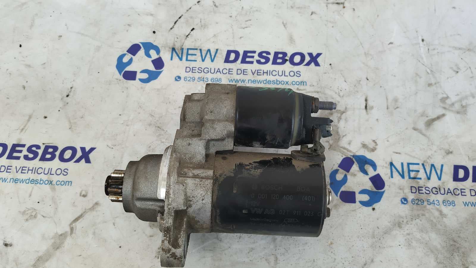 Recambio de MOTOR ARRANQUE para VOLKSWAGEN POLO (9N1) Highline BBY referencia OEM IAM 02T911023G   - PLATA