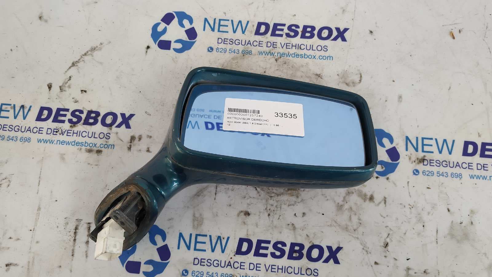 Recambio de RETROVISOR DERECHO para AUDI 80/90 (893) 1.9 Diesel (1Y) 1Z referencia OEM IAM    - VERDE
