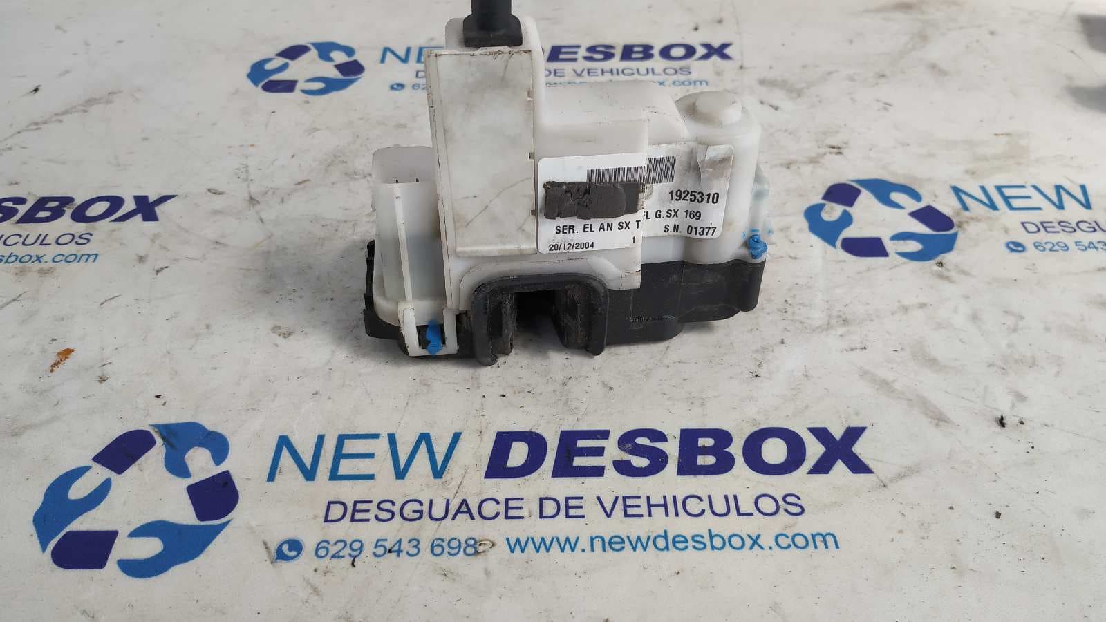 Recambio de CERRADURA PUERTA DELANTERA IZQUIERDA para FIAT PANDA (169) 1.2 8V Alessi 188A4000 referencia OEM IAM 1925310   - AZUL 2