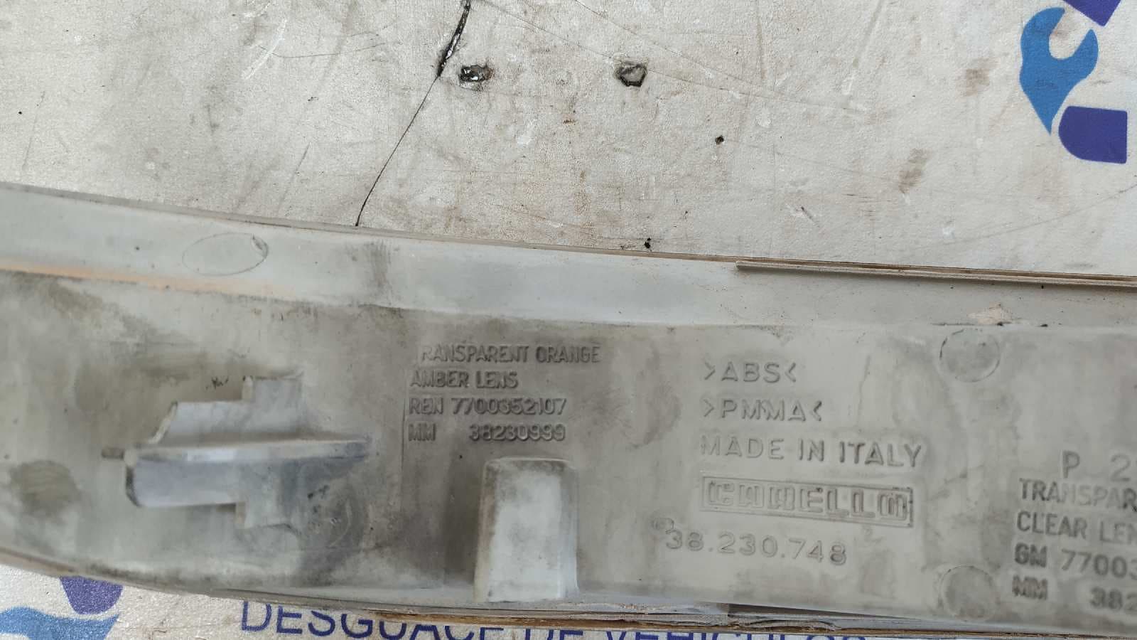 Recambio de PILOTO DELANTERO IZQUIERDO para RENAULT MASCOTT S9W referencia OEM IAM    - BLANCO 3