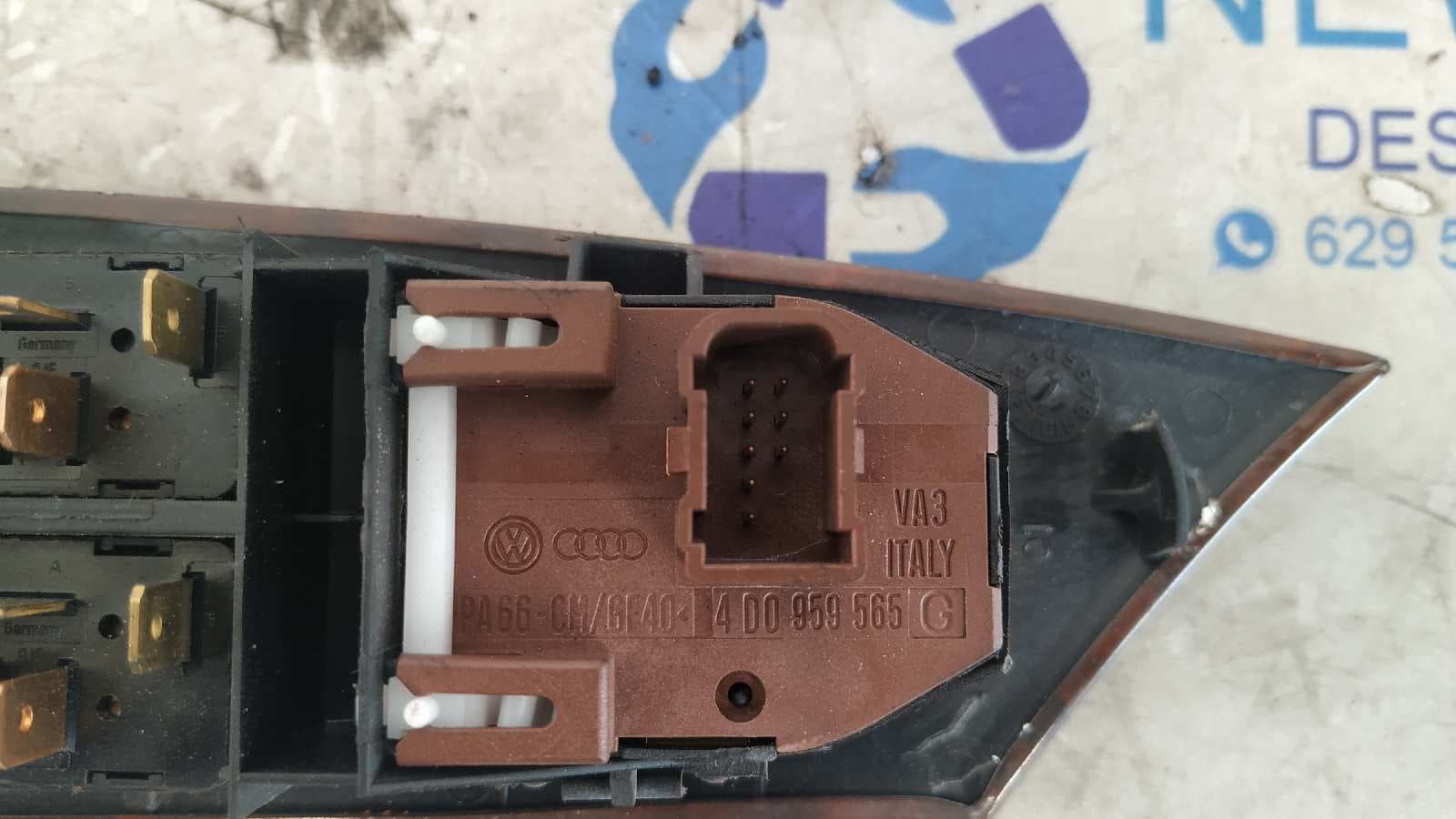 Recambio de MANDO ELEVALUNAS DELANTERO IZQUIERDO para AUDI A8 (D2) 2.5 TDI AKE referencia OEM IAM 4D1959517   - AZUL 3