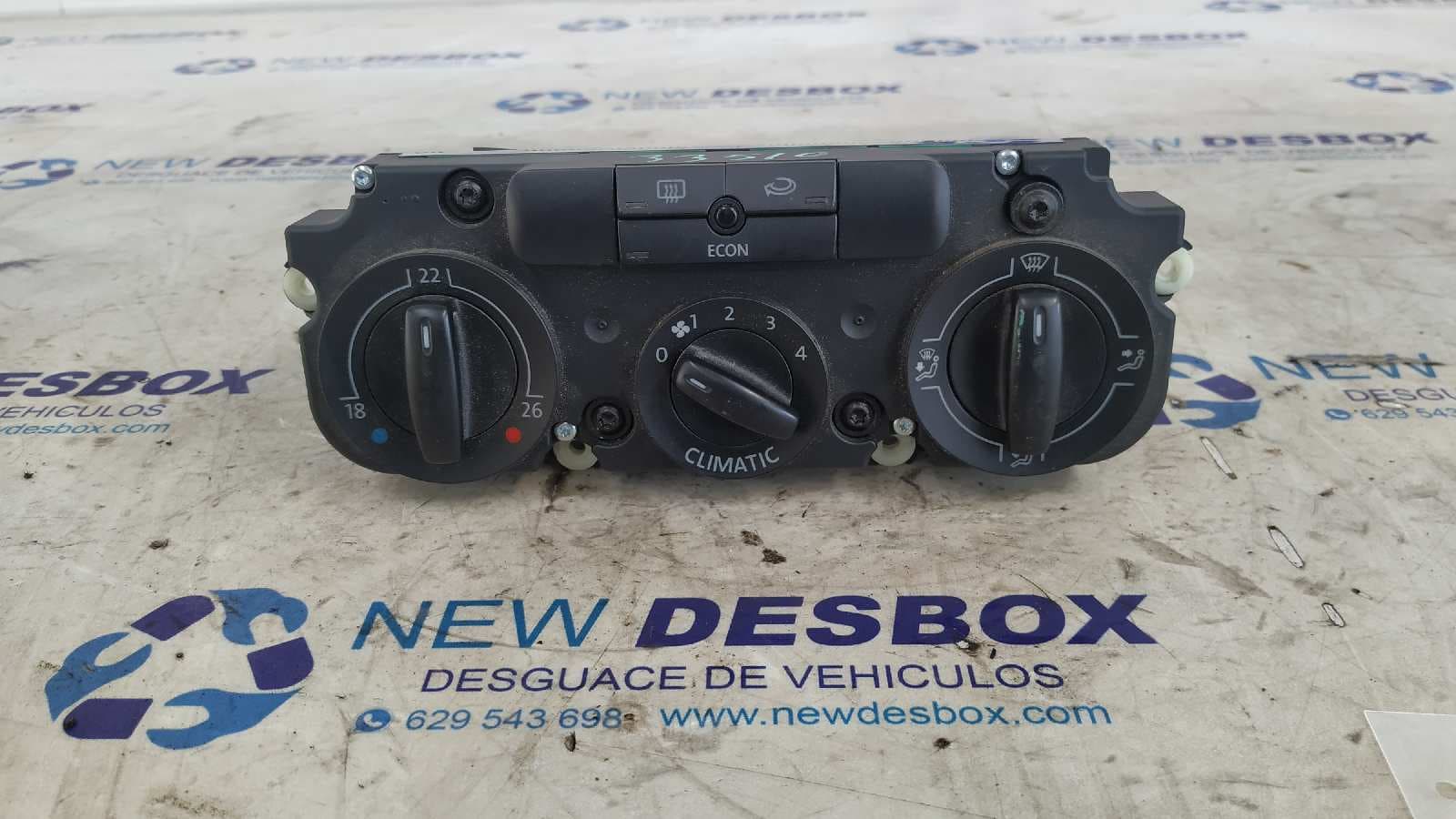 Recambio de MANDO CALEFACCION / AIRE ACONDICIONADO para VOLKSWAGEN TOURAN (1T1) Trendline BKC referencia OEM IAM    - AZUL