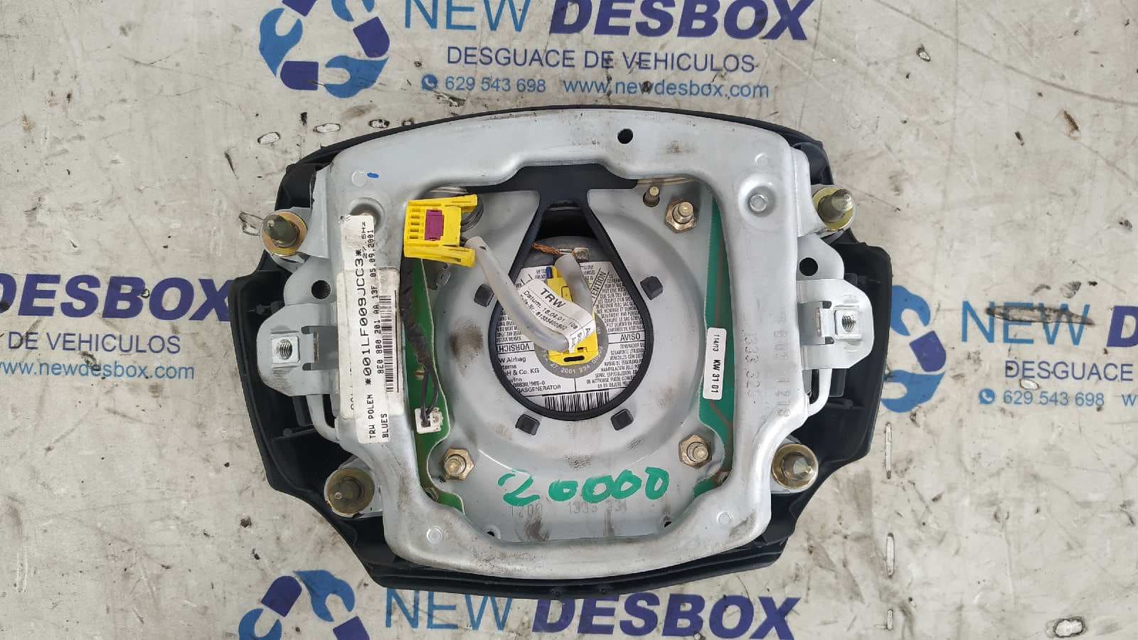 Recambio de AIRBAG DELANTERO IZQUIERDO para AUDI A8 (D2) 2.5 TDI AKE referencia OEM IAM 8E0880201AA   - AZUL 2
