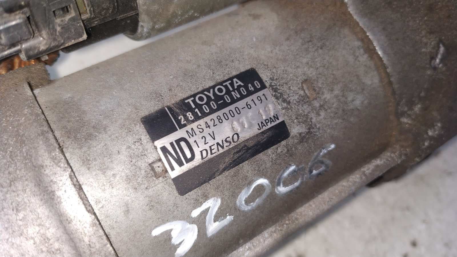 Recambio de MOTOR ARRANQUE para TOYOTA AURIS 1NDTV referencia OEM IAM 281000N040   - BLANCO 4
