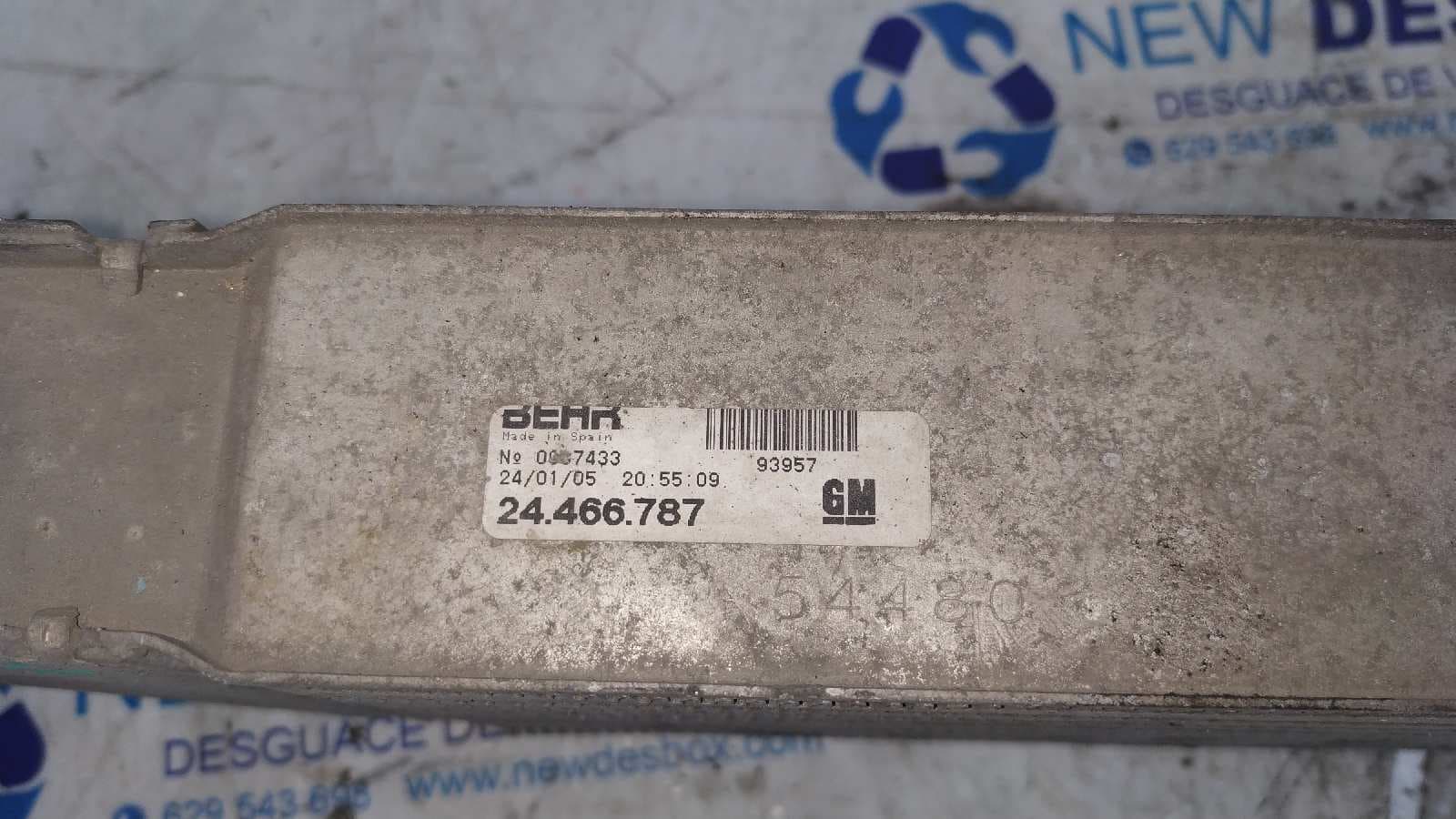 Recambio de INTERCOOLER para OPEL COMBO (CORSA C) Cargo Z13DT referencia OEM IAM 24466787   - BLANCO 3