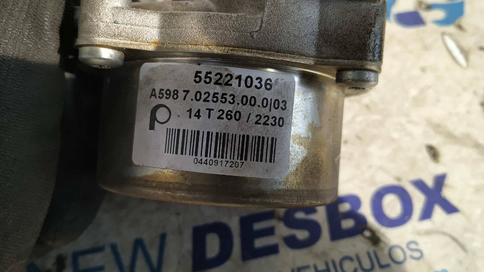 Recambio de DEPRESOR FRENO / BOMBA VACIO para OPEL CORSA D A13DTC referencia OEM IAM 55221036   - GRIS 3