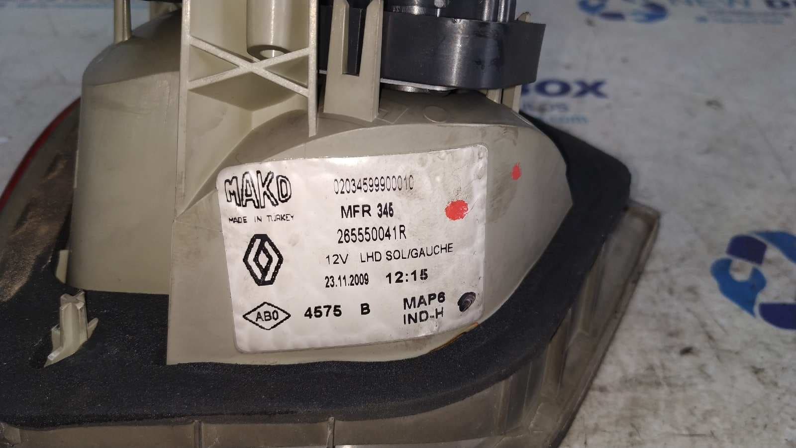 Recambio de PILOTO PORTON IZQUIERDO para RENAULT FLUENCE Dynamique K9KG8 referencia OEM IAM 265550041R   - BLANCO 2