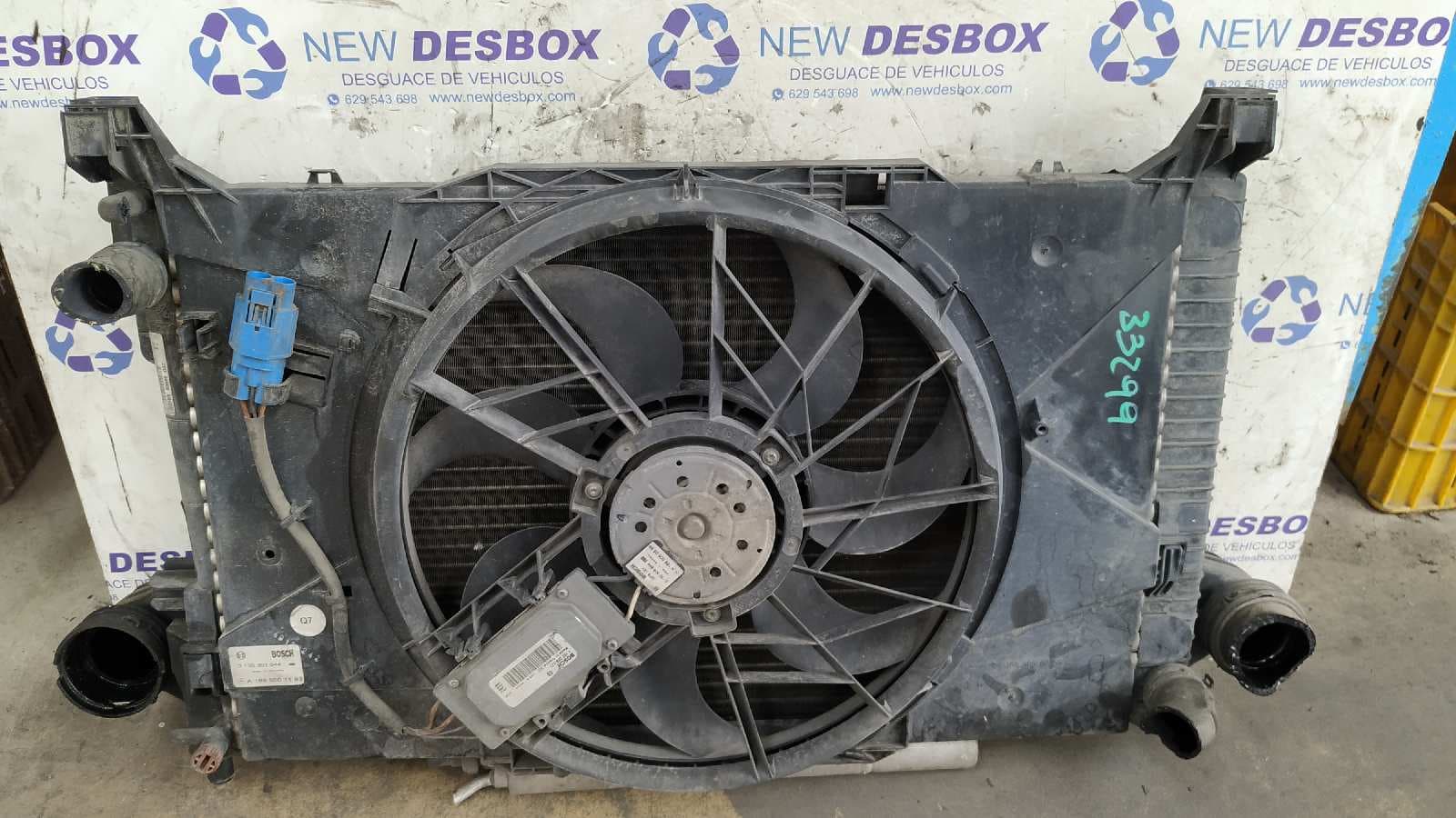 Recambio de ELECTROVENTILADOR para MERCEDES-BENZ CLASE A (W169) A 160 CDI (169.006) OM640942 referencia OEM IAM A1695001193   - AZUL